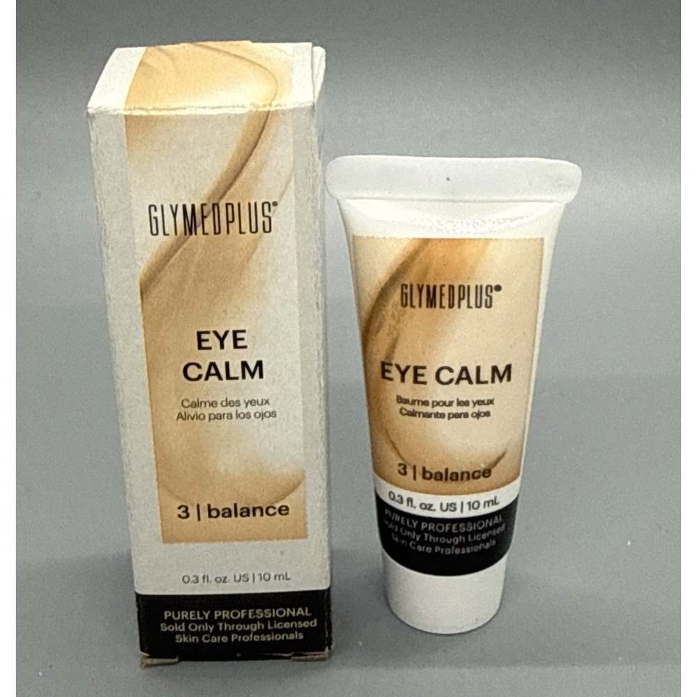GlyMed Plus Eye Calm Cream (0.3 fl oz | 10 ml) Free Ship Be With Box Sealed